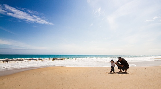 WA family at the beach