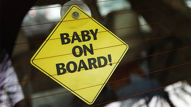 Baby on Board car signs can be a time-waster in an accident