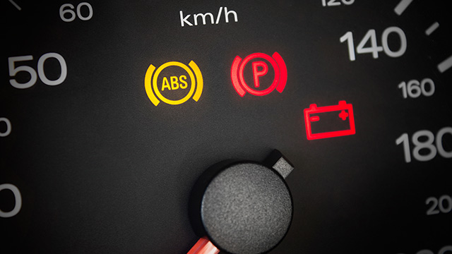car battery indicator dashboard