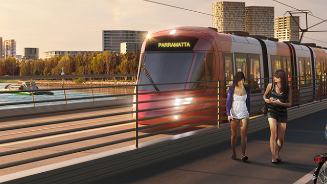 Light rail mock up - Parramatta