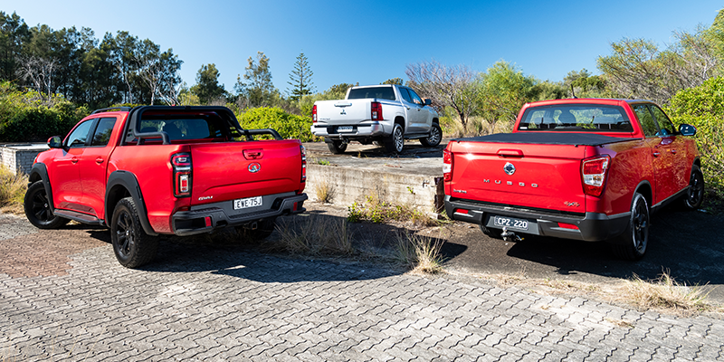 GWM Cannon XSR vs Mitsubishi Triton GLS vs SsangYong Musso