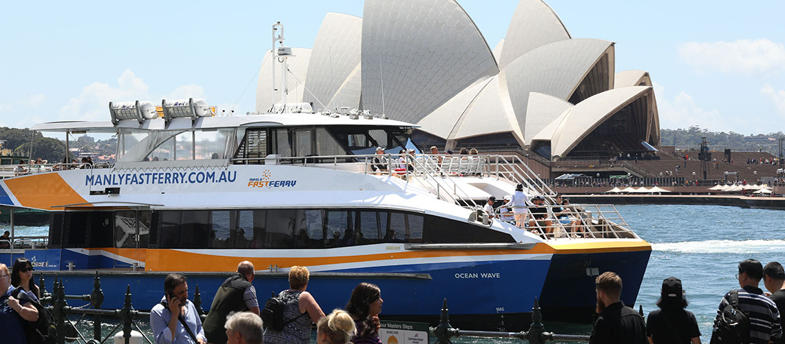 My Fast Ferry going past Sydney Opera House