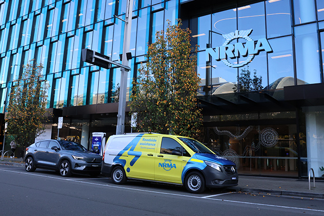 NRMA patrol van outside NRMA Sydney Olympic Park office