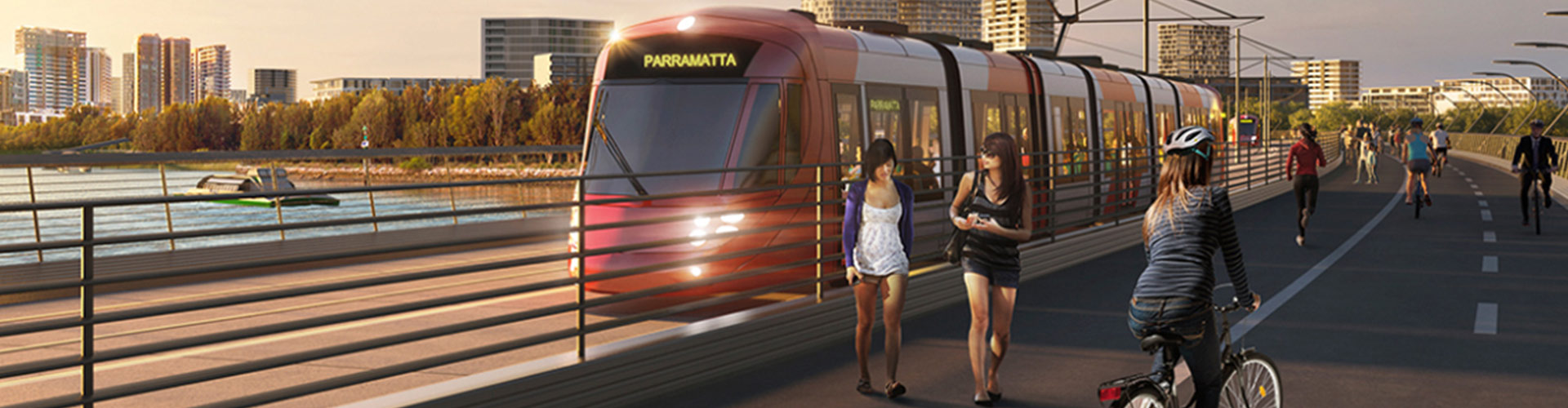 Parramatta light rail concept image