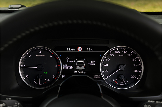 2026 Nissan Navara ST-X digital instrument cluster