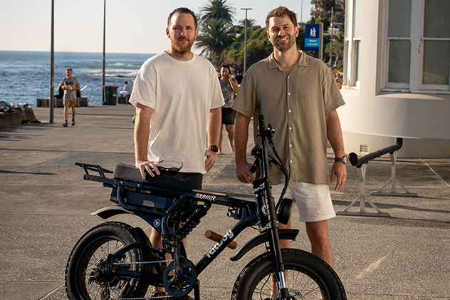 Matthew Rog and Ben Horwood from E-Bike Safety Australia