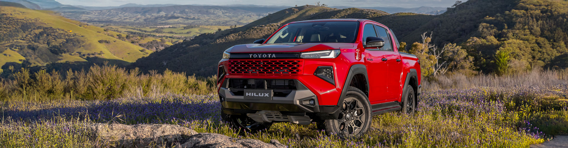 Red Toyota Hilux