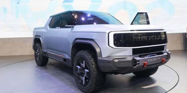 A silver-grey LDV Maxus Electric Ute 