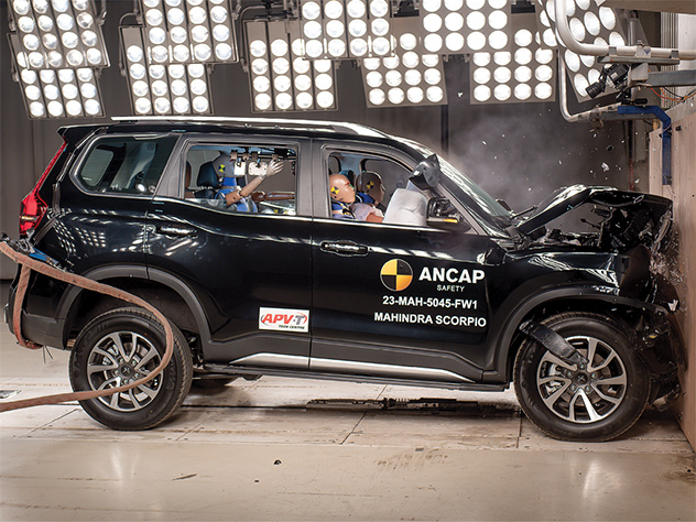 Mahindra Scorpio ANCAP crash test