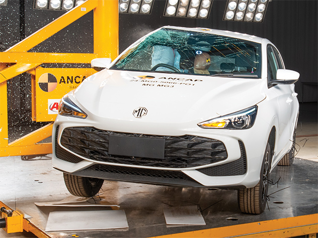 MG3 ANCAP crash test