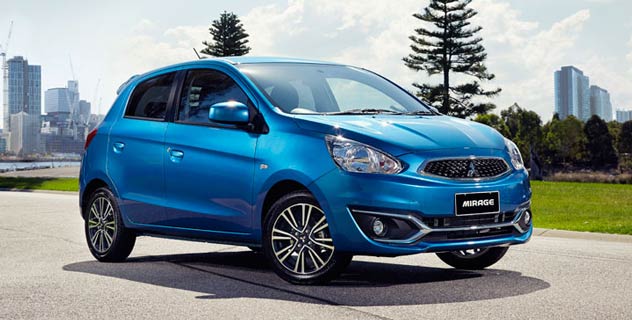 Blue 2016 Mitsubishi Mirage