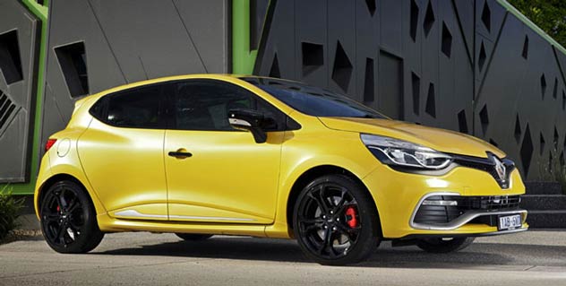 Yellow 2016 Renault Clio RS