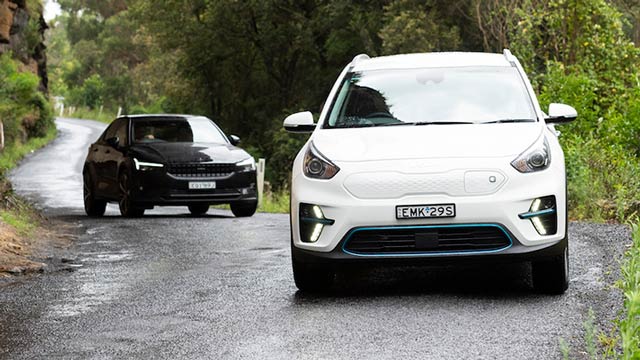 2022 Kia Niro EV and Polestar 2