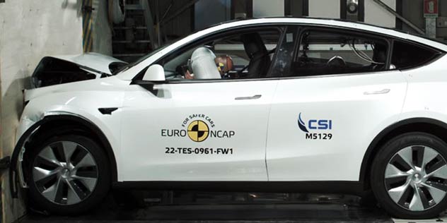 2023 Tesla Model Y Euro NCAP crash test