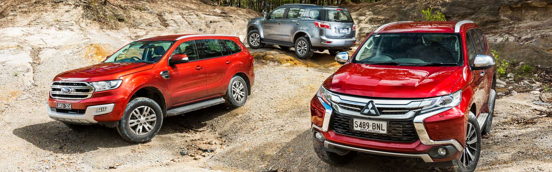 2017 Ford Everest, Mitsubishi Pajero Sport and Holden Trailblazer