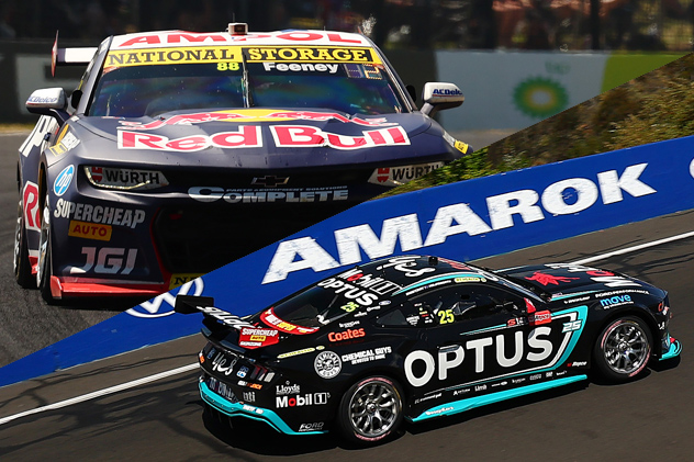 Chevrolet Camaro and Ford Mustang at Repco Bathurst 1000