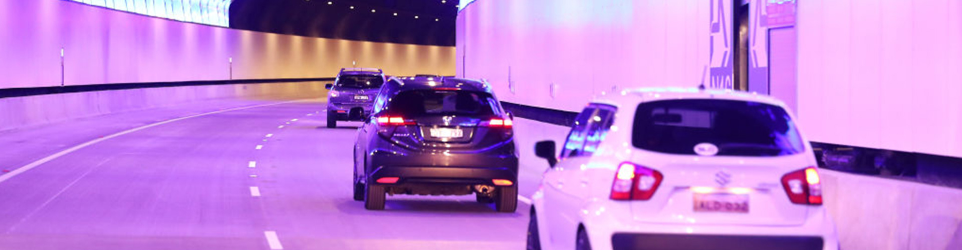 Cars in NorthConnex tunnel