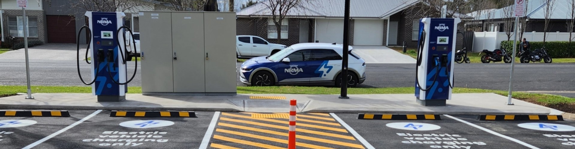 The new NRMA EV charging station in Mudgee, NSW