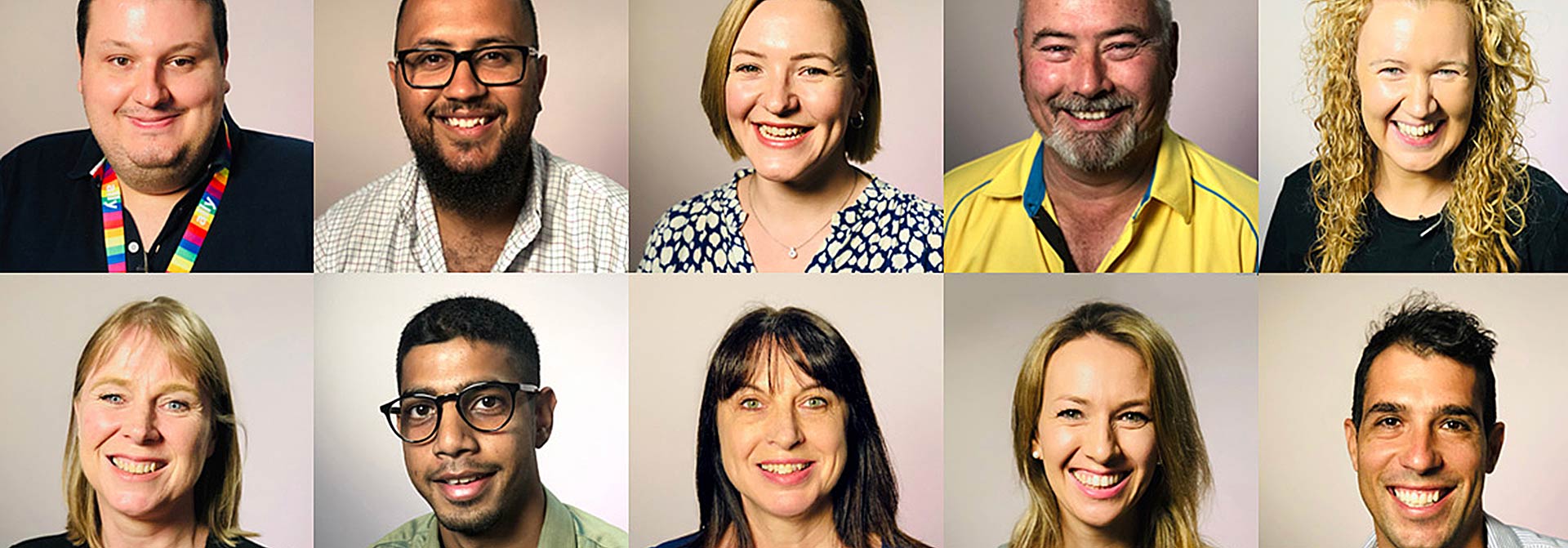 Collage of staff portraits