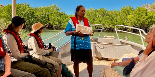 Rosanna Angus, my Indigenous guide for the Oolin Sunday Island Tour