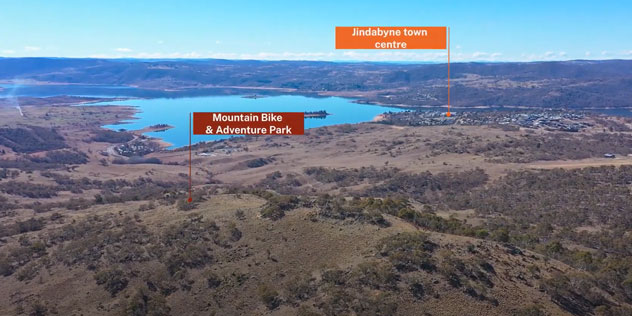 Map of proposed adventure park near Jindabyne