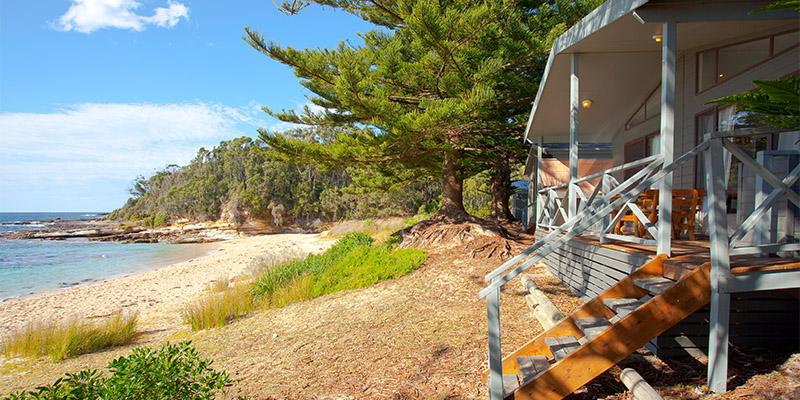 beachfront cabin NRMA Murramarang holiday resort