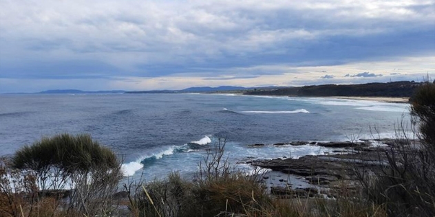 view of the ocean and coastline