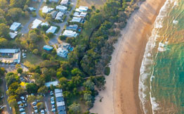 Aerial view of Murramurang Parks and Resorts
