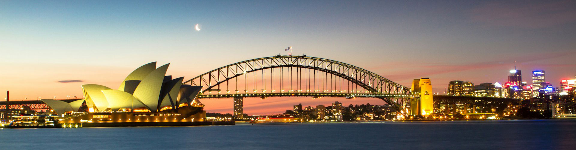 Sydney Harbour Bridge at sunset