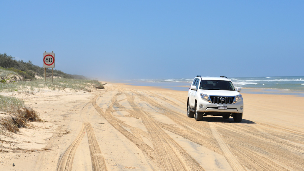 Fraser Island Beach Driving on the Sand Highway Australia Road Trip my nrma app NRMA Blue Member discounts