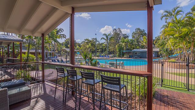 3 Bedroom Villa Deck - NRMA Blue Dolphin Yamba Holiday Resort