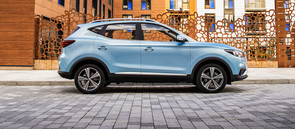 2021 MG ZS EV electric SUV blue