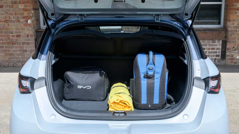 BYD Dolphin cargo area