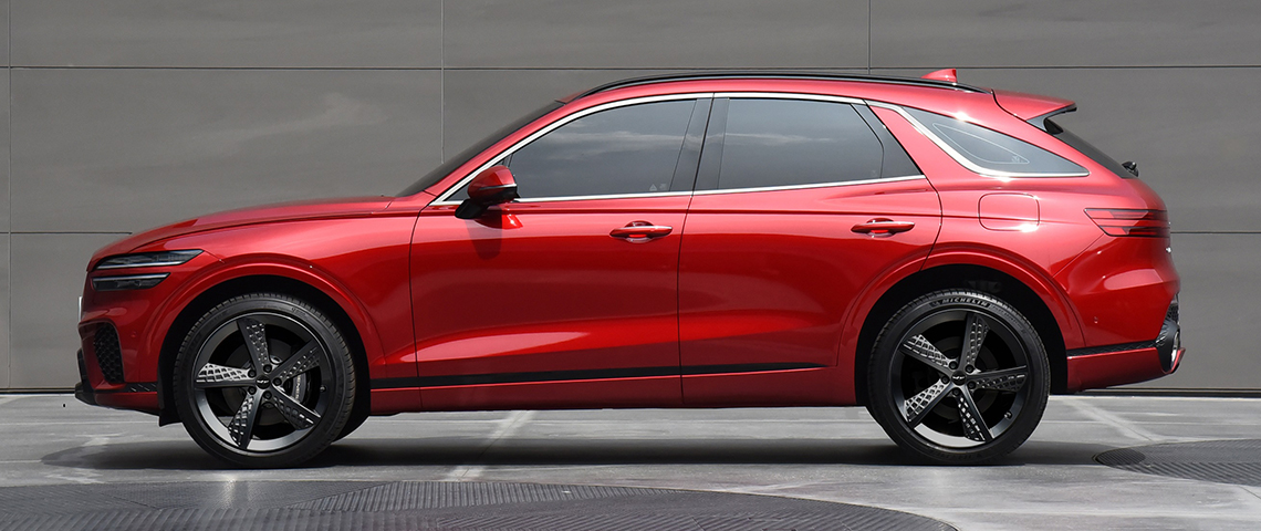 2021 Genesis GV70 red