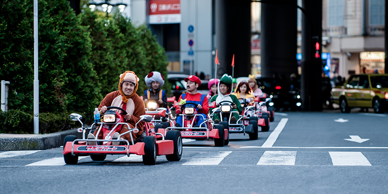 International driving - Mario Kart Japan