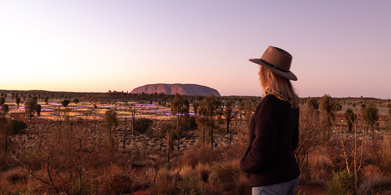 Field of Light at Uluru