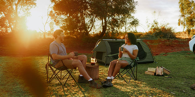 Camping in Red Centre - on an Australian road trip